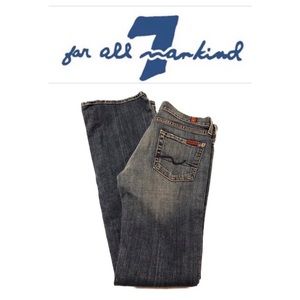 👖7FAMK Bootcut Blue Jeans Size 26
